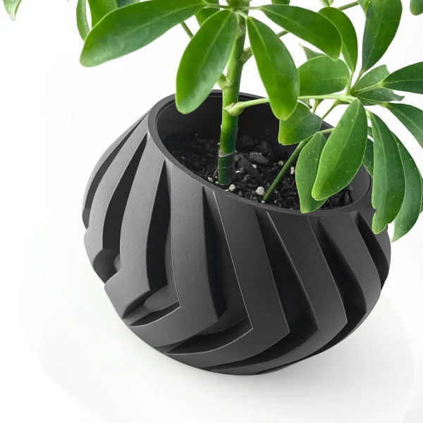 maceta chevron noir