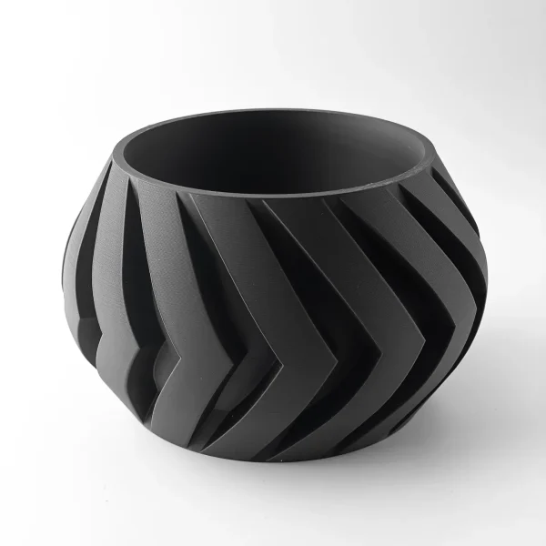 maceta chevron noir