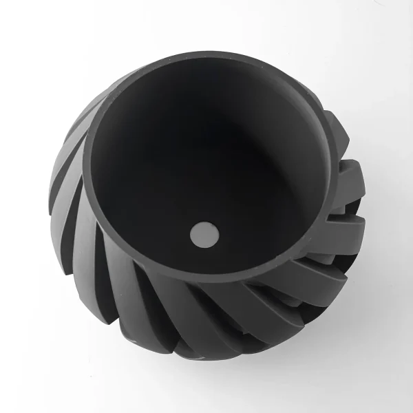 maceta chevron noir